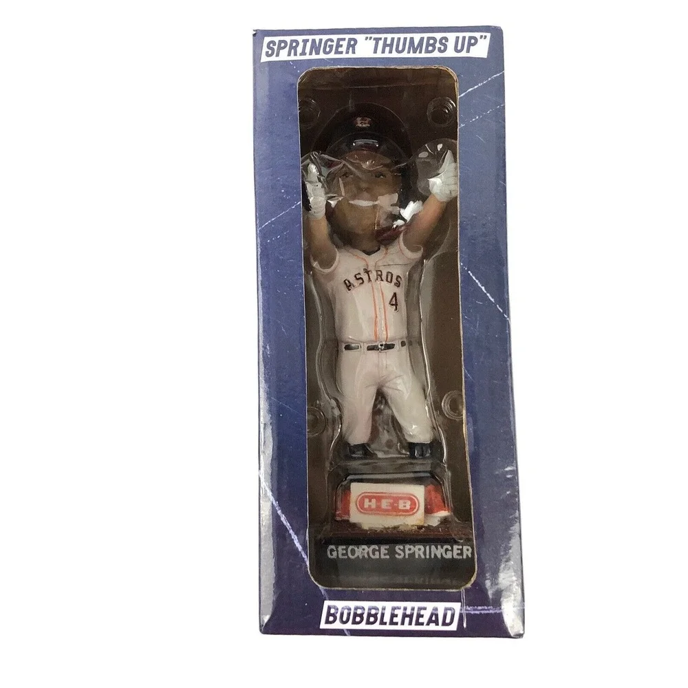 NEW IN BOX Houston Astros George Springer‎ Thumbs Up Bobblehead HEB